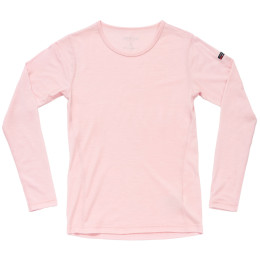 Tricou funcțional femei Devold Breeze Merino 150 Shirt Wmn roz deschis Chalk Pink