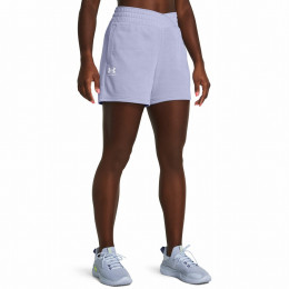 Pantaloni scurți femei Under Armour Rival Terry Short 2024 albastru deschis Celeste/White