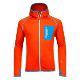 Hanorac bărbați Ortovox Merino Fleece Hoody portocaliu/ CrazyOrange