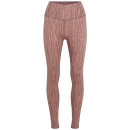 Colanți femei Icebreaker Women Merino 260 Tech Vertex High Rise Leggings Delta Lines AOP maro Summit/Blush/J