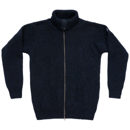 Bluză Devold Nansen Wool Cardigan albastru închis Navy