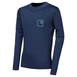 Tricou funcțional copii Sensor Merino DF Logo Up Deep Blue albastru închis Deep Blue