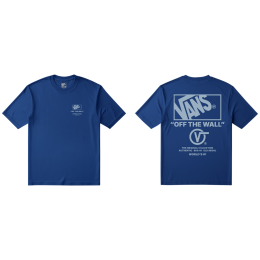 Tricou bărbați Vans Stacked Hi SS Tee albastru classic blue