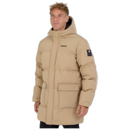 Geacă lungă de iarnă bărbați Fundango Nordvik Parka Jacket bej dirt yellow