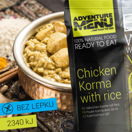 Adventure Menu Pui Korma cu orez 400 g