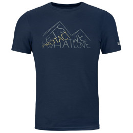 Tricou bărbați Ortovox 185 Merino Protact Ts M albastru