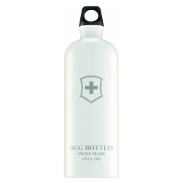 Sticlă Sigg Swiss Emblem 0,6 l alb White
