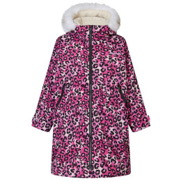 Geacă impermeabilă pentru copii Regatta Junior Waterproof Changing Robe Pro Pink roz ExPinkLeop