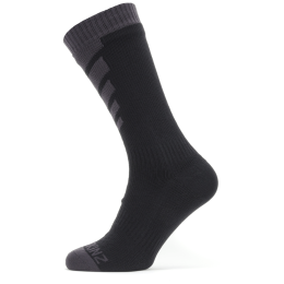 Șosete impermiabile Sealskinz WP Warm Weather Mid negru/gri
