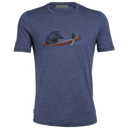 Tricou bărbați Icebreaker Sphere SS Crw Canoe Companions albastru