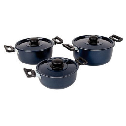 Set de vase Bo-Camp Rondo 3 buc. negru
