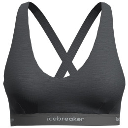 Bustieră Icebreaker W Mer 125 Cool-Lite Sprite Racerback Bra gri Gritstone Heather-013