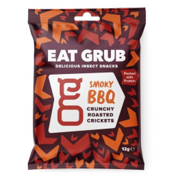 Pražení cvrčci Eat Grub Smoky Barbecue