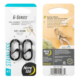 Set carabiniere Nite Ize G-series #1 negru Černá
