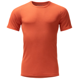Tricou funcțional bărbați Devold Adventure Merino 190 Tee Man portocaliu/ Brick