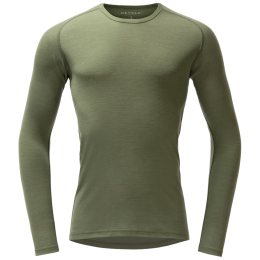 Tricou funcțional bărbați Devold Adventure Merino 190 Shirt Man khaki închis Lichen