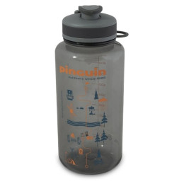 Sticlă Pinguin Tritan Fat Sport 1000 ml gri grey