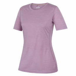 Tricou femei MOOA Merino Lyolite 150 Short roz pale orchid