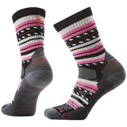 Șosete femei Smartwool W Hike Light Cushion Margarita Crew negru/roz BLACK