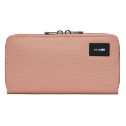 Portofel Pacsafe RFIDsafe Continental Wallet roz rose