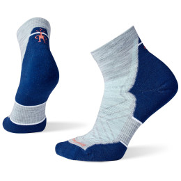 Șosete femei Smartwool Run Targeted Cushion Ankle Socks W gri/portocaliu