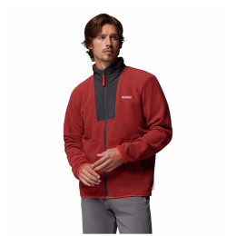 Hanorac bărbați Columbia Sequoia Grove™ Ii Fz Fleece roșu Red Oxide, Shark