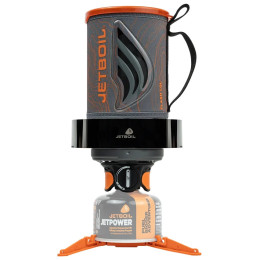 Arzător pentru camping Jet Boil Flash 1.0L WindGuardKit gri/portocaliu Topo