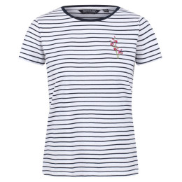 Tricou femei Regatta Odalis albastru/alb