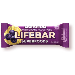 Baton Lifefood Plus Acai Banana RAW BIO 47