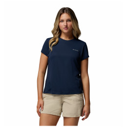 Tricou femei Columbia Zero Rules™ Light SS Crew albastru închis Collegiate Navy