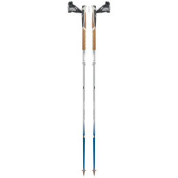 Bețe de trekking TSL Trail Alu 4 Cork Cross albastru/gri