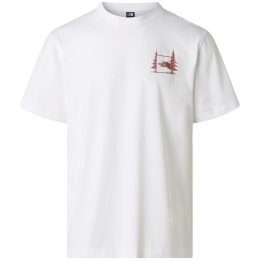 Tricou bărbați The North Face Camping Relaxed Short Sleeve Tee-Graph alb TNF WHITE