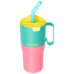 Cană termică Klean Kanteen Rise 26oz Tumbler (w/ Flip Straw Lid) roz Turquoise Kaleidoscope