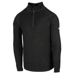 Tricou bărbați Zulu Merino 160 Zip Long negru