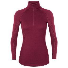 Hanorac funcțional de damă Icebreaker 200 Zone LS Half Zip vișiniu