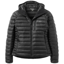 Geacă femei Rab Microlight Alpine Down Hoody negru