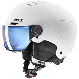 Cască de schi copii Uvex Rocket Jr. Visor alb white - black mat