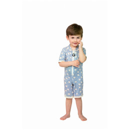 Costum de baie copii DucKsday Manta Baby Swimsuit albastru/alb Blue/Off White