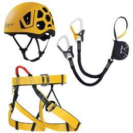 Set pentru Via Ferrata Singing Rock Packet Ferrata galben yellow
