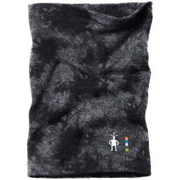 Fular circular copii Smartwool Kids' Thermal Merino Neck Gaiter negru Black Tie Dye