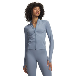 Hanorac funcțional de damă Under Armour Vanish Elite Full Zip albastru deschis Blue Wind / / Metallic Silver