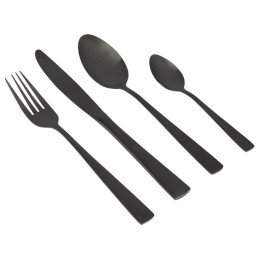 Set tacâmuri Gimex Cutlery black 16 pc