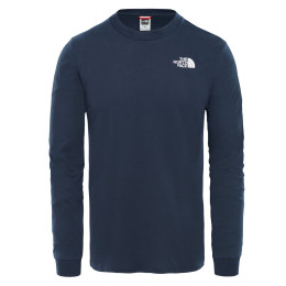 Tricou bărbați The North Face Simple Dome Tee Long Sleeve albastru închis