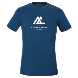 Tricou bărbați Salewa M Geometric S/S Tee albastru închis