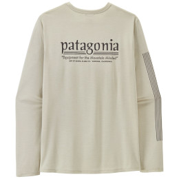 Tricou bărbați Patagonia M's L/S Cap Cool Daily Shirt - Hut Tripper alb Dyno White
