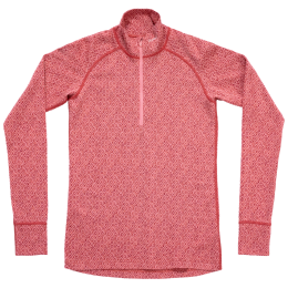 Tricou funcțional femei Devold Signature Silk 230 Zip Wmn roz Apricot