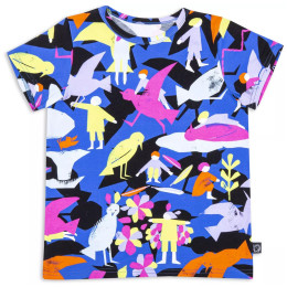 Tricou copii Wouki Bara Magenta