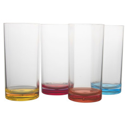 Set pahare Gimex Longdrink Rainbow 4 pcs
