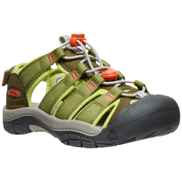 Sandale copii Keen Newport Boundless JR verde deschis dark olive/scarlet ibis