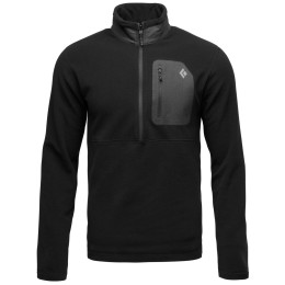 Hanorac bărbați Black Diamond Rift HZ Fleece Jacket negru Black-Black